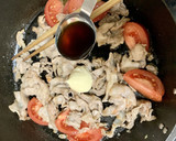 豚こま肉とトマトのマヨぽんパパっと炒め★作り方6写真