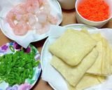 油揚げのふくろ煮(海老、うずら卵を入れ)作り方3写真
