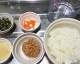 犬ご飯　納豆あんかけ作り方1写真