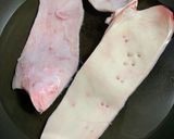 牛ハツモト塩炒め&刺し(ピリ辛酢味噌)作り方1写真