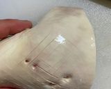 牛ハツモト塩炒め&刺し(ピリ辛酢味噌)作り方3写真