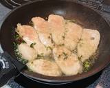 キャベツと茹で鶏の豆乳炒め作り方6写真