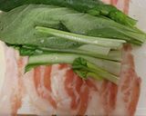 小松菜の豚肉巻き鍋作り方1写真