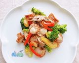 ベビーホタテと彩り野菜のバター醤油炒め作り方6写真