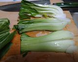 青梗菜のオリーブオイル蒸し作り方2写真