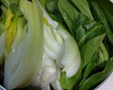 青梗菜のオリーブオイル蒸し作り方3写真