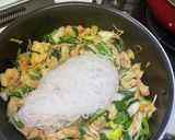 白ネギ鳥もも肉とマロニーの照り焼き作り方7写真