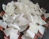 大根とベーコンの炒め物作り方6写真