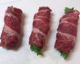 春を感じる!春菊の豚肉巻き作り方3写真
