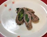 春を感じる!春菊の豚肉巻き作り方4写真