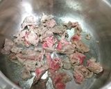つくしとわけぎ・肉の卵とじ作り方2写真