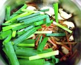 つくしとわけぎ・肉の卵とじ作り方3写真