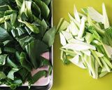 青梗菜と豚こま肉のごましゃぶだれ炒め作り方3写真