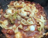 トマトとモッツァレラのパスタ作り方5写真