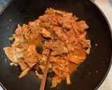 味噌豚キムチーズ丼作り方5写真
