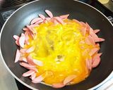 魚肉ソーセージの卵とじ作り方5写真