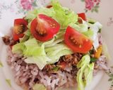 腸☆簡単きのこのタコライス作り方5写真