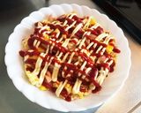 魚肉ソーセージの卵とじ作り方8写真
