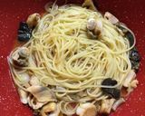 白バイ(貝)のオイルパスタ作り方10写真