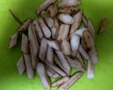 ごぼうとシイタケのお吸い物作り方1写真