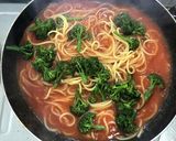 ブロッコリー入りトマトパスタ作り方3写真
