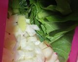 鮭と小松菜のスパニッシュオムレツ作り方1写真