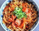 焼き鳥缶でカレーうどん作り方7写真