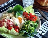 菜の花と温泉卵のペイザンヌサラダ。作り方9写真