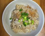 ソロキャンプ用・しらすとアサリご飯作り方5写真