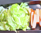 揚げかまぼことキャベツ・もやしの味噌炒め作り方2写真