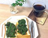 抹茶あんバタートースト簡単食パンカフェ作り方10写真