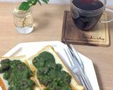 抹茶あんバタートースト簡単食パンカフェ作り方12写真