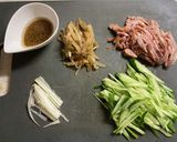 簡単！チャーシューと搾菜の中華サラダ作り方1写真