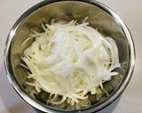 新玉ねぎの白いパスタ☆作り方1写真