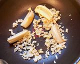 れんこんと島海苔のクリームパスタ作り方3写真