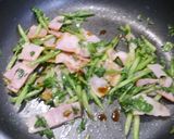 簡単！ルッコラとベーコンのバター醤油炒め作り方4写真