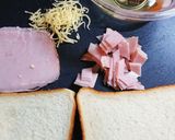 ハムチーズエッグホットサンド作り方1写真