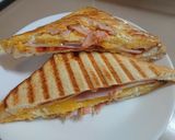 ハムチーズエッグホットサンド作り方10写真