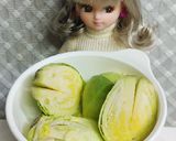 リカちゃん♡芽キャベツたらこマヨ和え*.作り方2写真