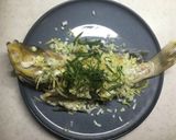 焦がしごま油と中華ダレで食べる蒸し青ハタ作り方4写真