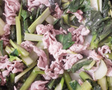 簡単♪小松菜と豚肉のゆず胡椒マヨ炒め作り方5写真