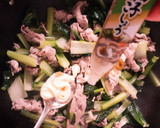 簡単♪小松菜と豚肉のゆず胡椒マヨ炒め作り方6写真