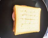 ボリューミー！ハムとチーズのホットサンド作り方5写真