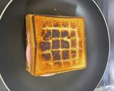 ボリューミー！ハムとチーズのホットサンド作り方7写真