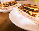 ボリューミー！ハムとチーズのホットサンド作り方8写真