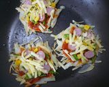 簡単☆パリパリポテトピザ作り方4写真