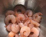 アスパラと海老の檸檬クリームパスタ♪作り方1写真