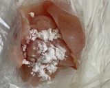 鶏肉とほうれん草とわさポン炒め作り方1写真