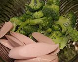 魚肉ソーセージとブロッコリーのパン粉焼き作り方1写真