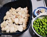 鶏ささみと枝豆のソテー作り方2写真